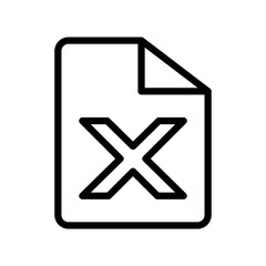 Poster - file excel vector icon