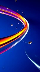 Aufkleber - A colorful line with many small dots. The dots are in different colors. The line is purple, blue, green, and yellow