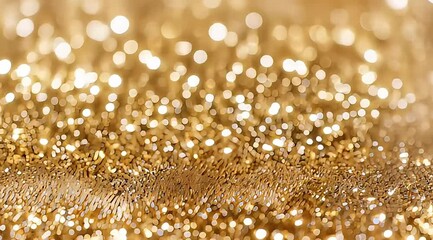 Poster - Shimmering Golden Glitter Background for Festive Celebrations