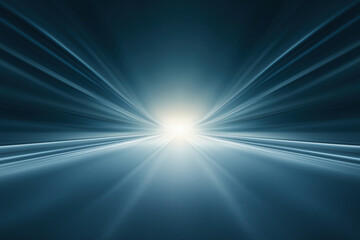 Poster - Light beams radiate towards the viewer in a dynamic abstract image