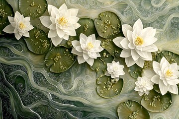 Wall Mural - lily of the valley