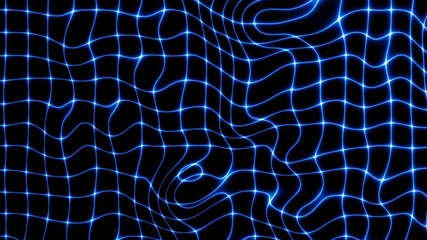 Poster - Abstract waveform futuristic motion on black background
