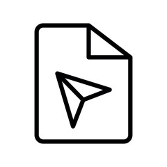 Poster - file send vector icon