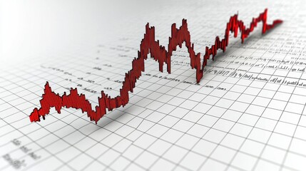 Poster - Stock Market Graph Visualization on Digital Screen for Investment and Trading Analysis