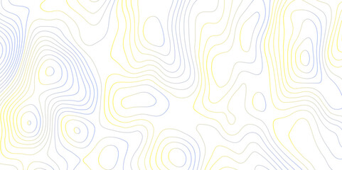 Poster - abstract design with seamless pattern with lines topographic map. geographic mountain relief. retro 