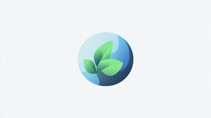Poster - Abstract eco-friendly logo, growth, nature