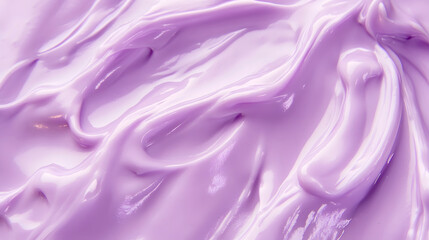 Poster - Elegant and dreamy abstract background featuring flowing lavender and purple swirls with a smooth silky texture  Visually striking calming