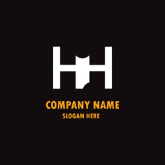 Fototapete - Letter H solid Logo