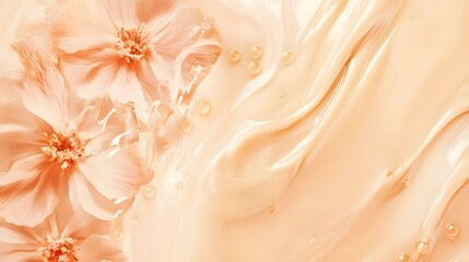 Aufkleber - Soft and Delicate Floral Abstraction with Pastel Pink Petals   Beautiful Nature Background with Romantic Ethereal Vibe
