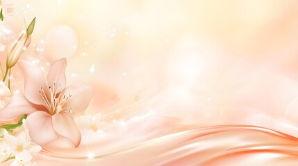 Aufkleber - Soft and delicate pink floral blossom with a dreamy romantic garden background in pastel colors  The image evokes a sense of serenity beauty and femininity perfect for use in wedding Valentine s Day