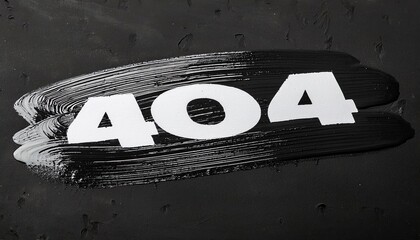 Poster - 404 Error Page Concept with Black Background