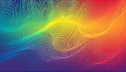 colourful rainbow wavy heritage with smooth gradient spectrum effect