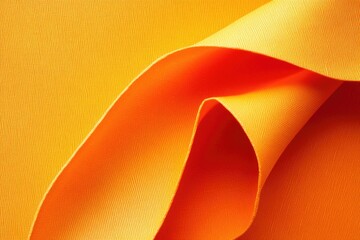 Poster - A detailed shot of vibrant orange fabric texture