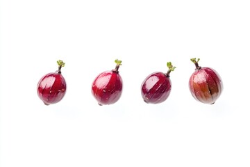 Poster - A cluster of red onions arranged side by side