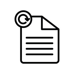 Poster - file document refresh vector icon