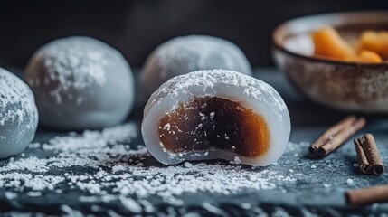 Poster - A sweet treat with a fluffy coating, great for food photography or social media posts