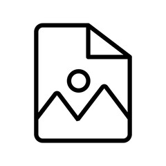Poster - file image vector icon