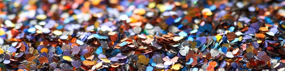 Aufkleber - Close up of colorful confetti, great for party or celebration scenes