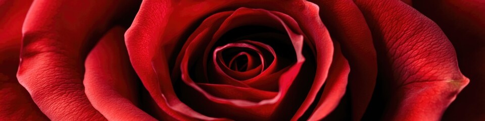 Wall Mural - A close-up shot of a beautiful red rose