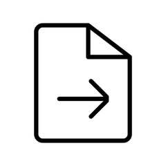 Poster - file move vector icon