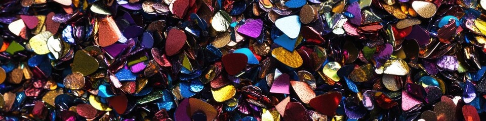 Aufkleber - A close-up shot of a collection of hearts stuck to a wall, often used in romantic or sentimental contexts
