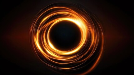 Poster - Dynamic swirling light effect digital art abstract composition dark background close-up visual energy
