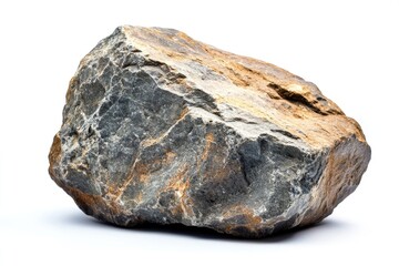 Sticker - A large rock sits on a clean white surface