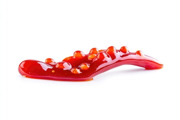 Poster - A close-up of a red object on a white surface