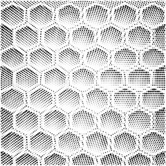 Poster - Halftone background vector, abstract backdrop design with two tone pattern and copy space for edit your content	