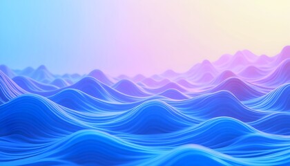 Poster - Abstract wave pattern gradient background    