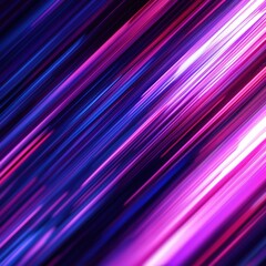 Poster - Abstract neon light streaks moving diagonally with vibrant motion blur