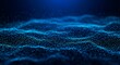 © Thestudio - digital particles wave flow, Digital cyberspace abstract background