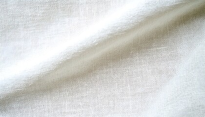 Aufkleber - Elegant close up of soft textured white fabric showcasing intricate weave pattern for textile design : Generative AI