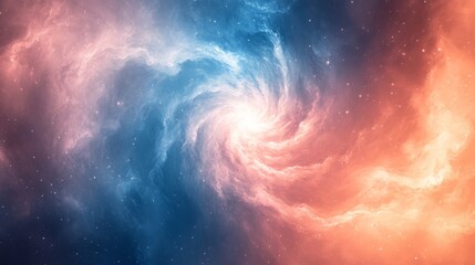 Wall Mural - a swirling vortex of cosmic dust and brilliant stars