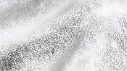 Aufkleber - Elegant close up of white fabric revealing soft textures and beautiful light reflections : Generative AI