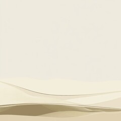 Fototapete - Minimalistic design featuring a solid color background with a delicate line enhancing the visual appeal in contemporary art. Generative AI