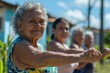 © itchaznong - Community park fitness seniors engaging in outdoor health activities and lifestyle