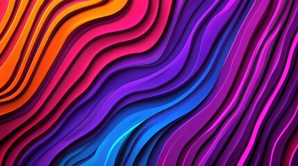 Poster - HD backgrounds and textures featuring colorful abstract art, paired with minimalist design and abstract organic shapes. This aesthetic incorporates a retro psychedelic style with a groovy hippie 70s