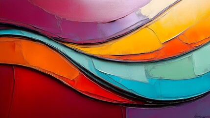 Wall Mural - Abstract colorful background with dynamic hues