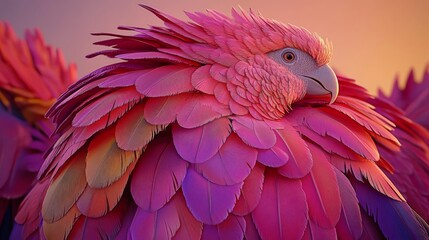 Purple feather graphic poster web page background for PPT