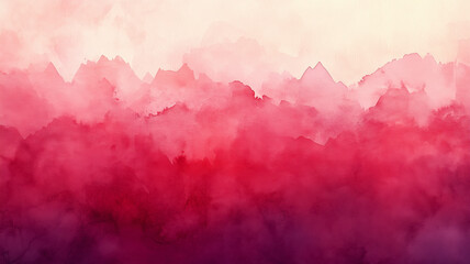 Poster - A beautiful pink and white gradient background with a red line that blends seamlessly into the pink. The red line creates a sense of depth and movement, making the background appear more dynamic