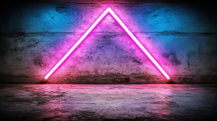 Poster - Background: abstract; Elements: tunnel with reflections, neon lights