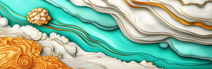 Poster - An innovative futuristic background featuring curved motion speed lines in strong blue, dodger blue, and midnight blue hues, suitable for use as a backdrop wallpaper
