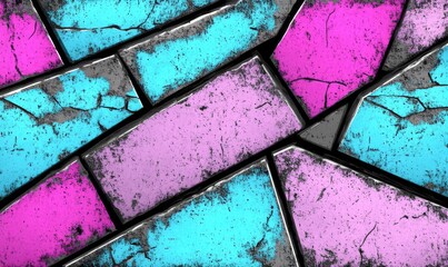 Fototapete - Colorful gradient and noise background illustration suitable for wallpaper, poster, flyer, and any design needs. Multicolor gradation and noise texture