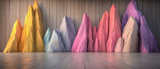 Poster - A colorful 80s, 90s era background banner with a jumbled gradient texture