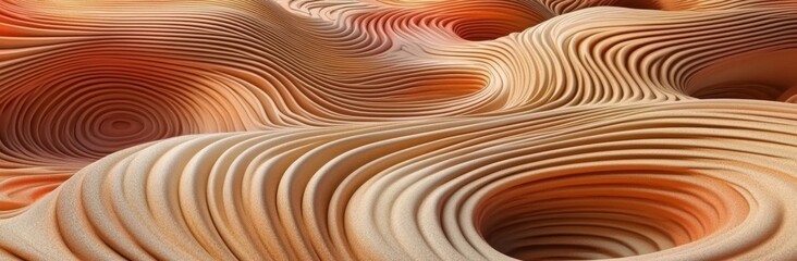 Fototapete - A creative design concept featuring a brushed background with an orangish flame theme, complemented by orange and black textured elements