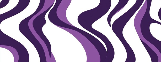 Aufkleber - Abstract purple wave pattern background, digital design, website banner