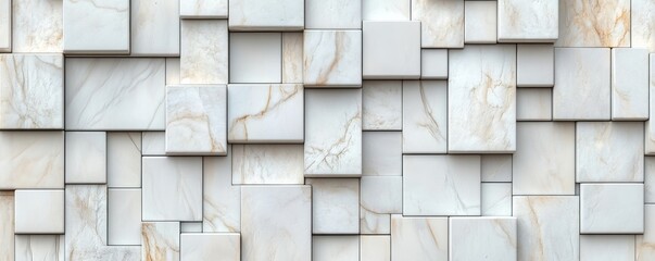 Poster - An image showcasing grey metal cubes in a futuristic 3D backdrop