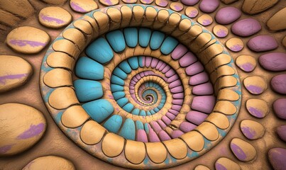 Poster - 3D illustration, computer-generated fractal  Abstract background designed for art projects, cards, business, and posters