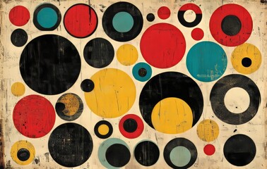 Fototapete - Abstract modern colored shapes background design for web and mobile app, incorporating colorful geometric patterns for a social media banner